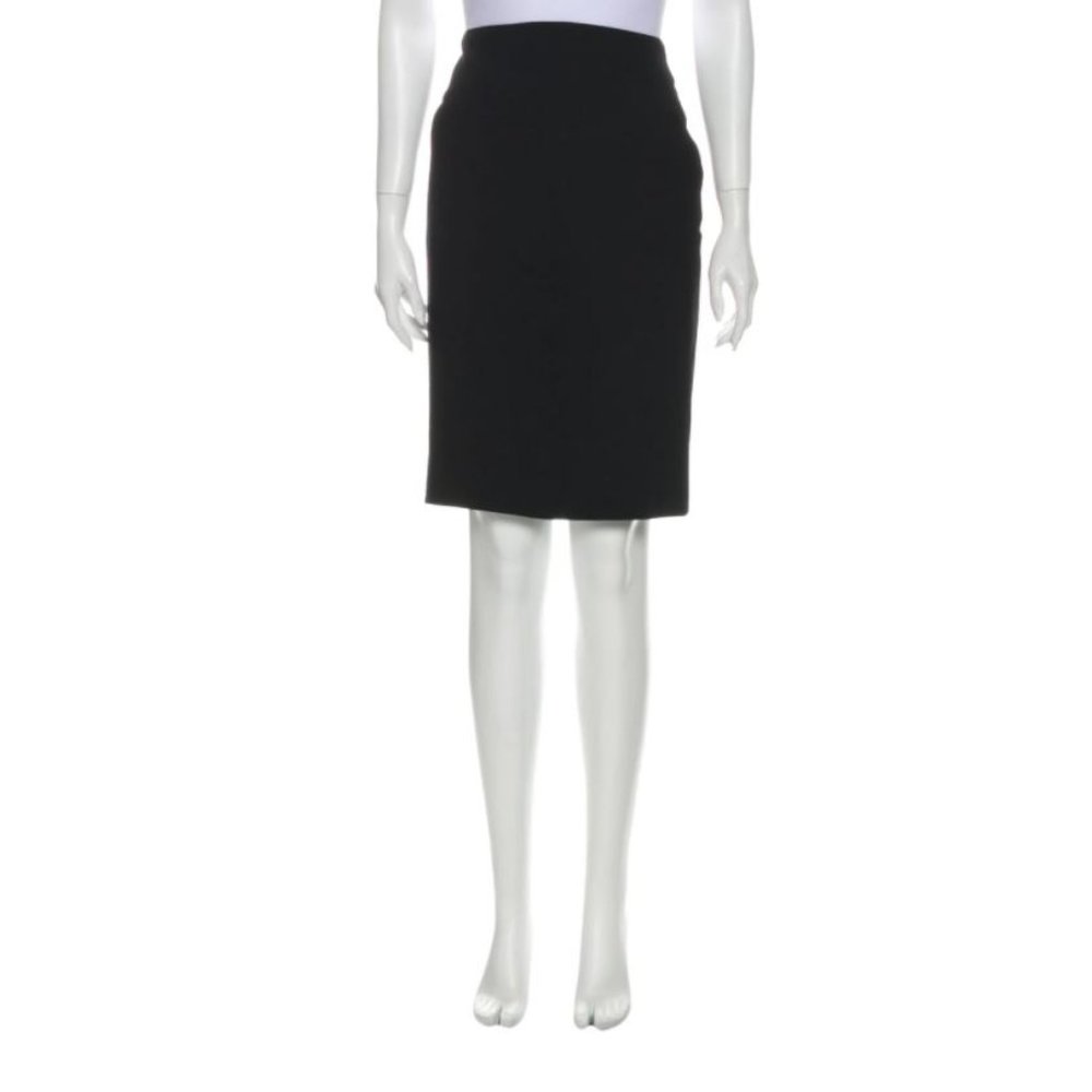 CHANEL Wool Knee-Length Skirt